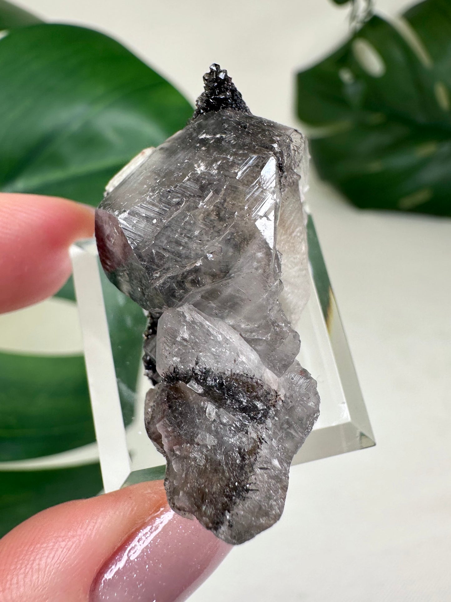 Dogtooth Calcite x Psilomelane x Pyrite x Pagoda Calcite No.64DP