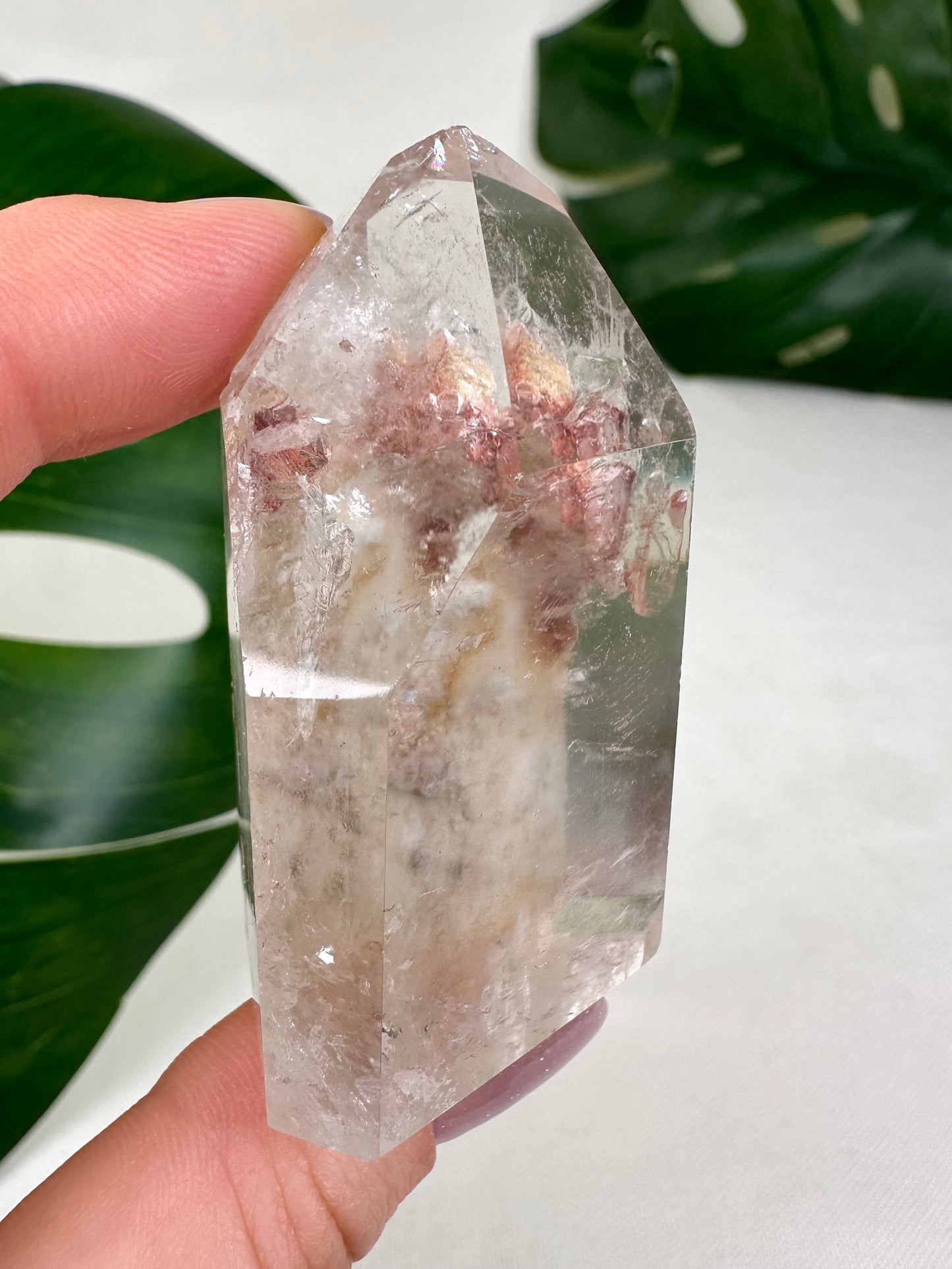 Quarz mit Einschlüssen + Quarz in Quarz Nr.42QS