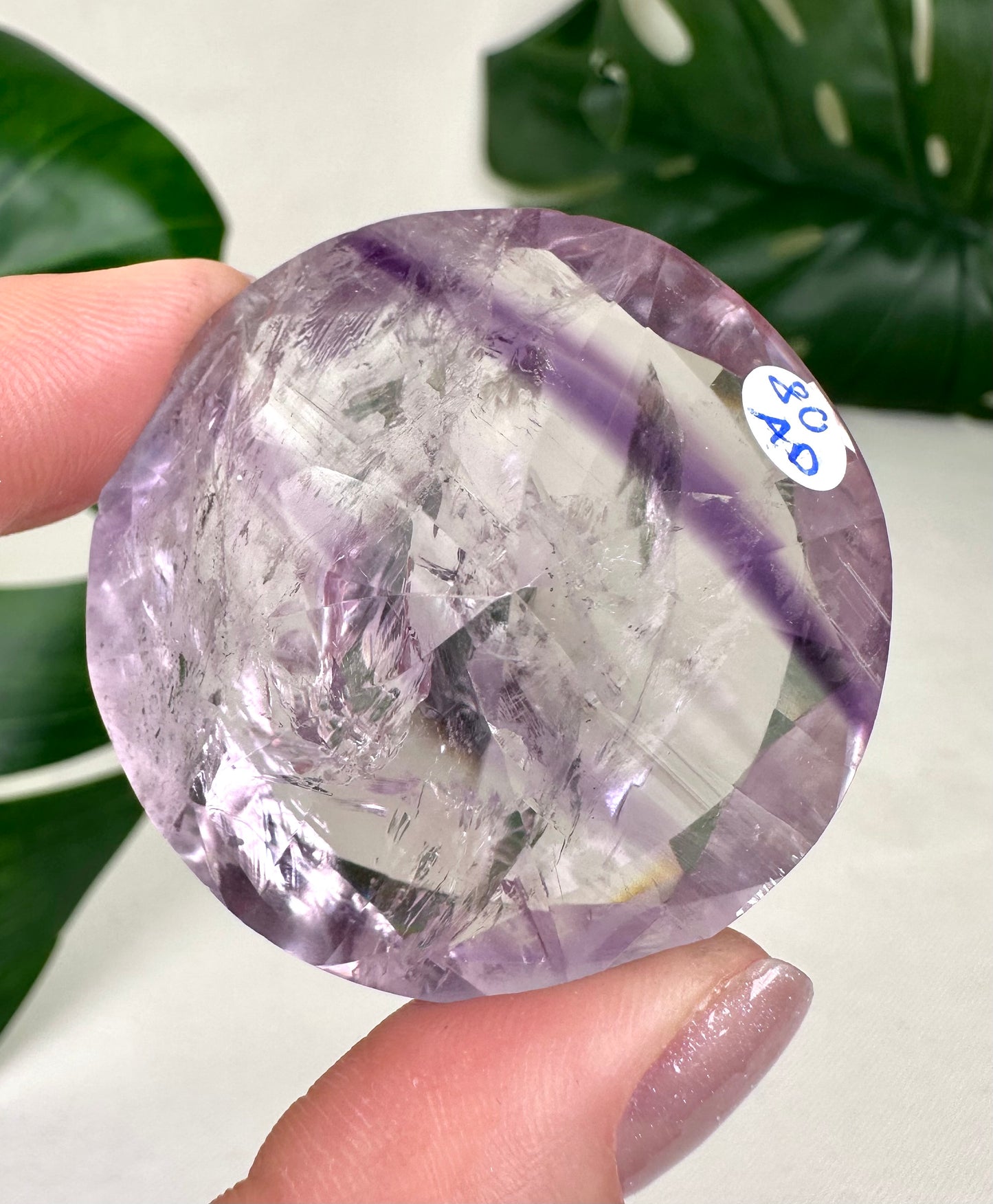 Diamante amatista fantasma n.° 80AD