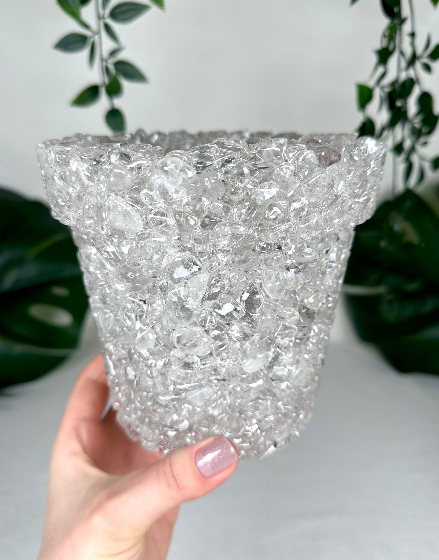 Rock crystal flowerpot no. 55B1