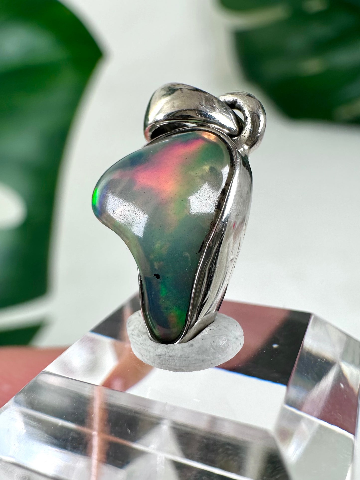 Colgante de ópalo etíope en plata 925 n.º 45O2