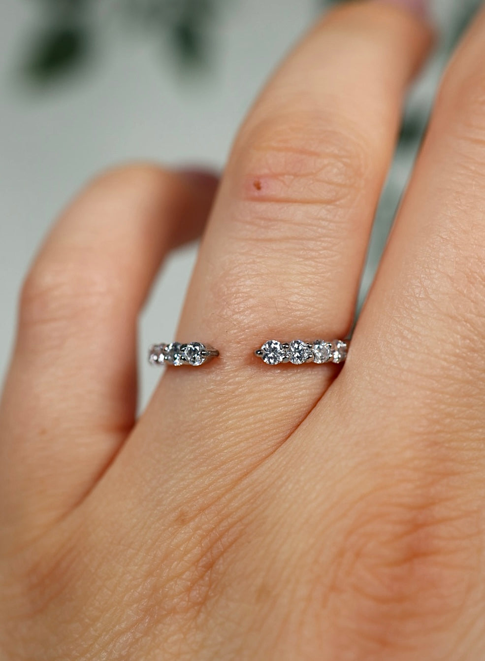 Caeli Moissanit Ring Silber