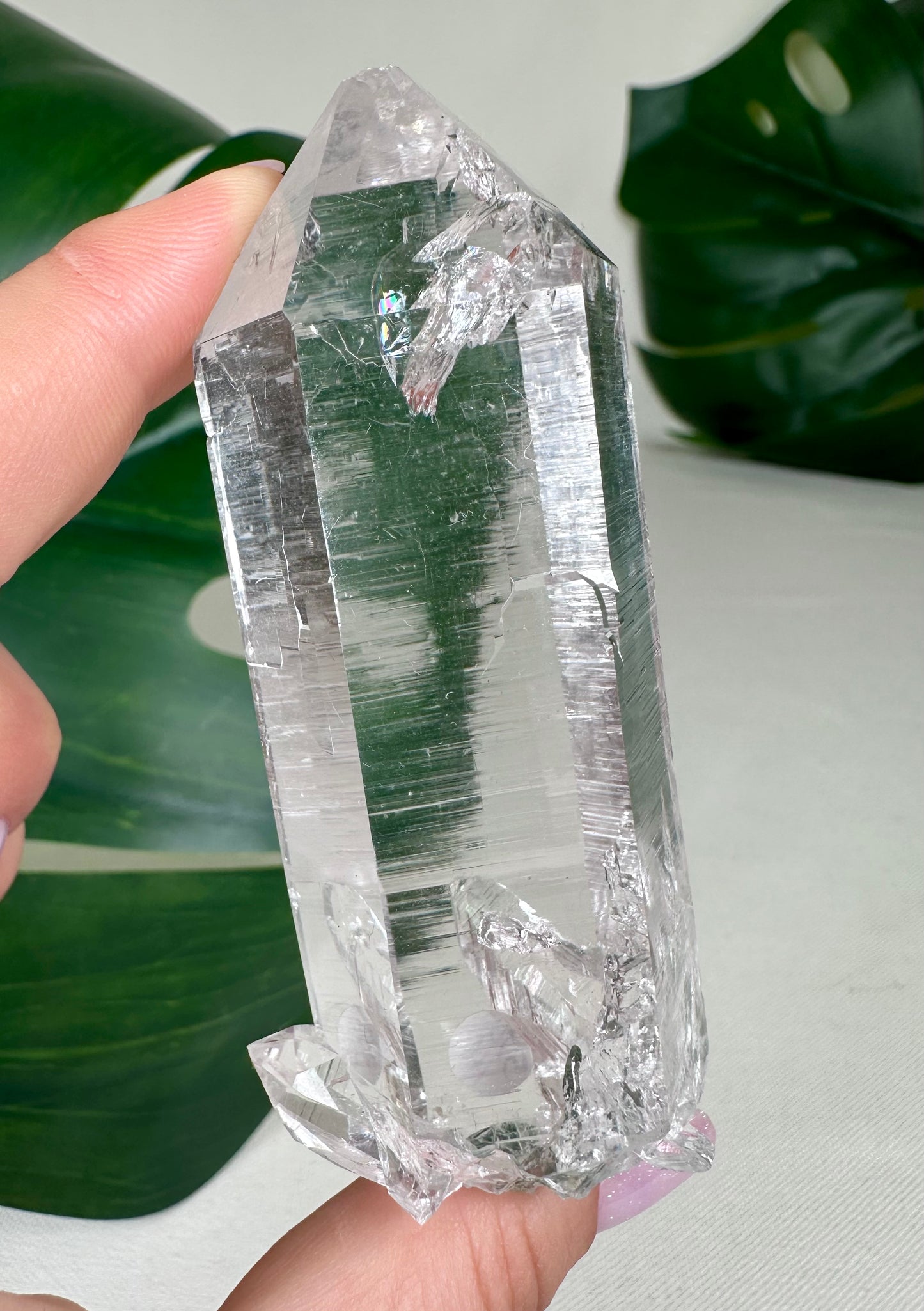 Himalaya Quarz mit Chlorit HQ Nr.570HQ