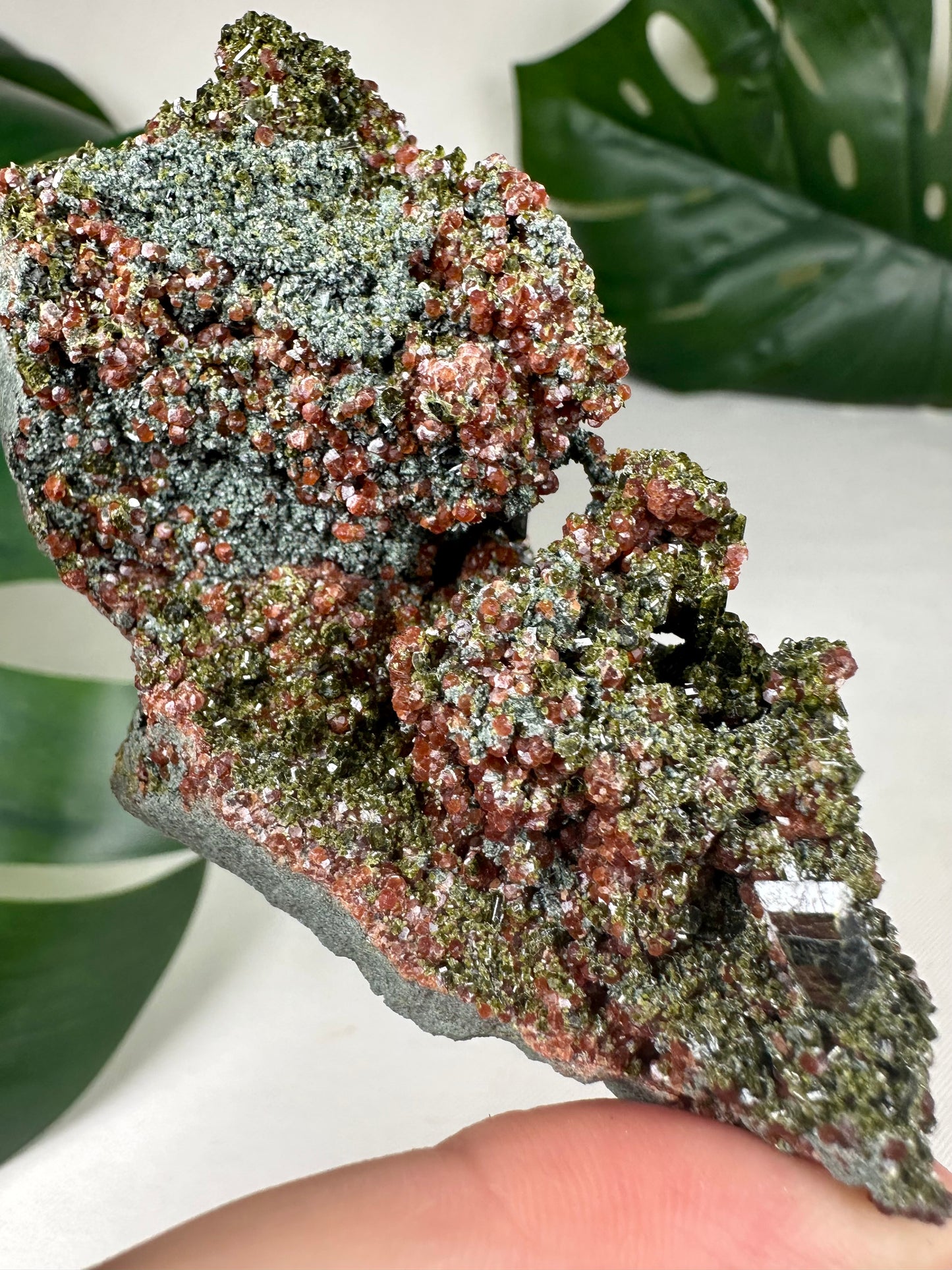 Epidot x Spessartin Granat Nr.70EG