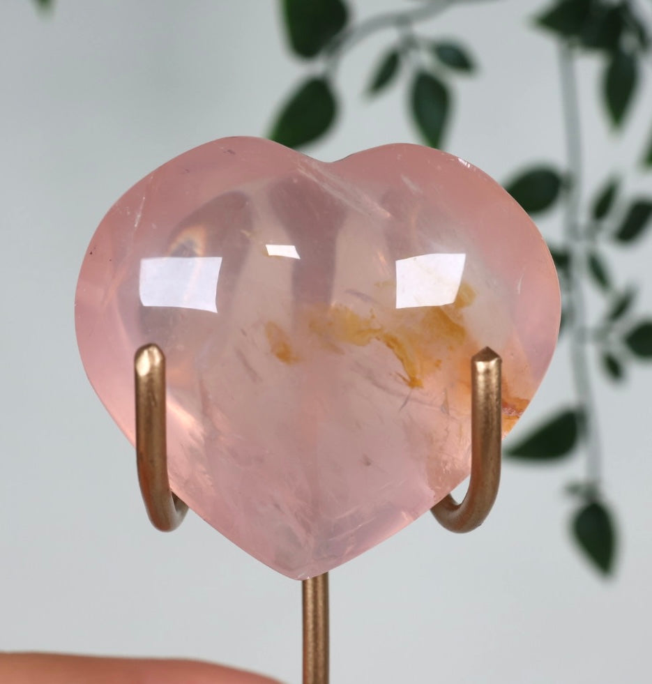 Rosenquarz Herz x Golden Healer Nr.40RS