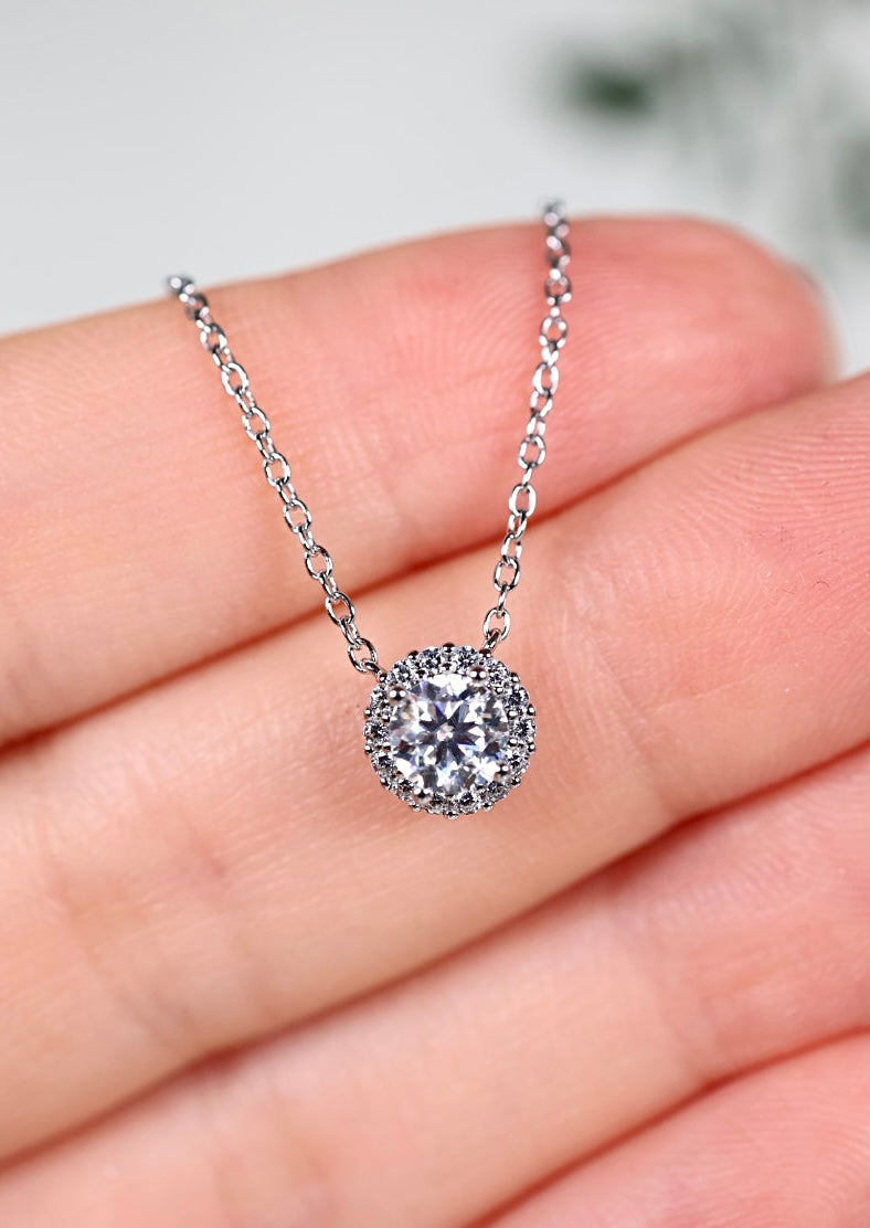 Selene Moissanit Kette S Silber