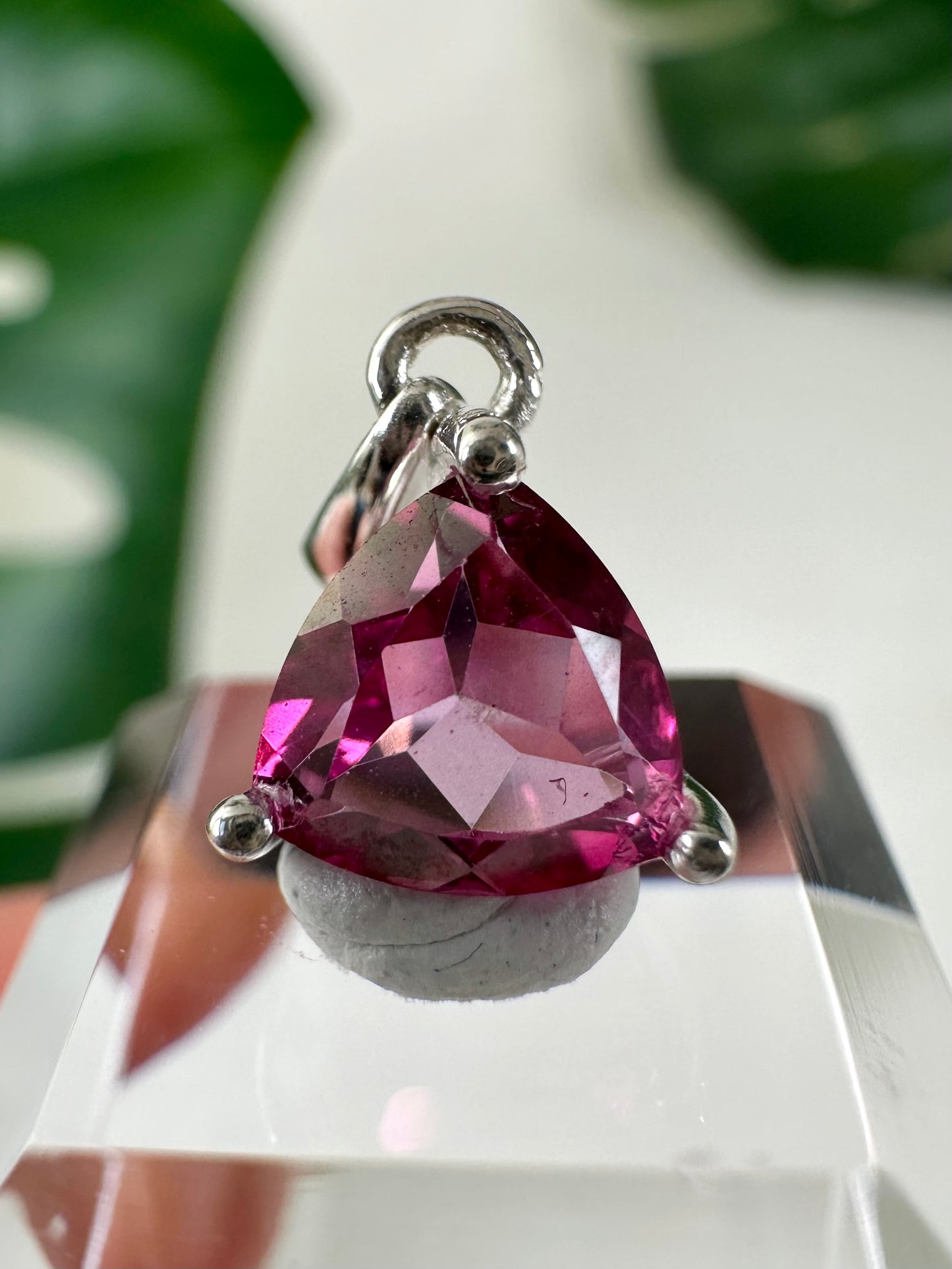 Pink Topas Anhänger in 925 Silber Nr.55P7