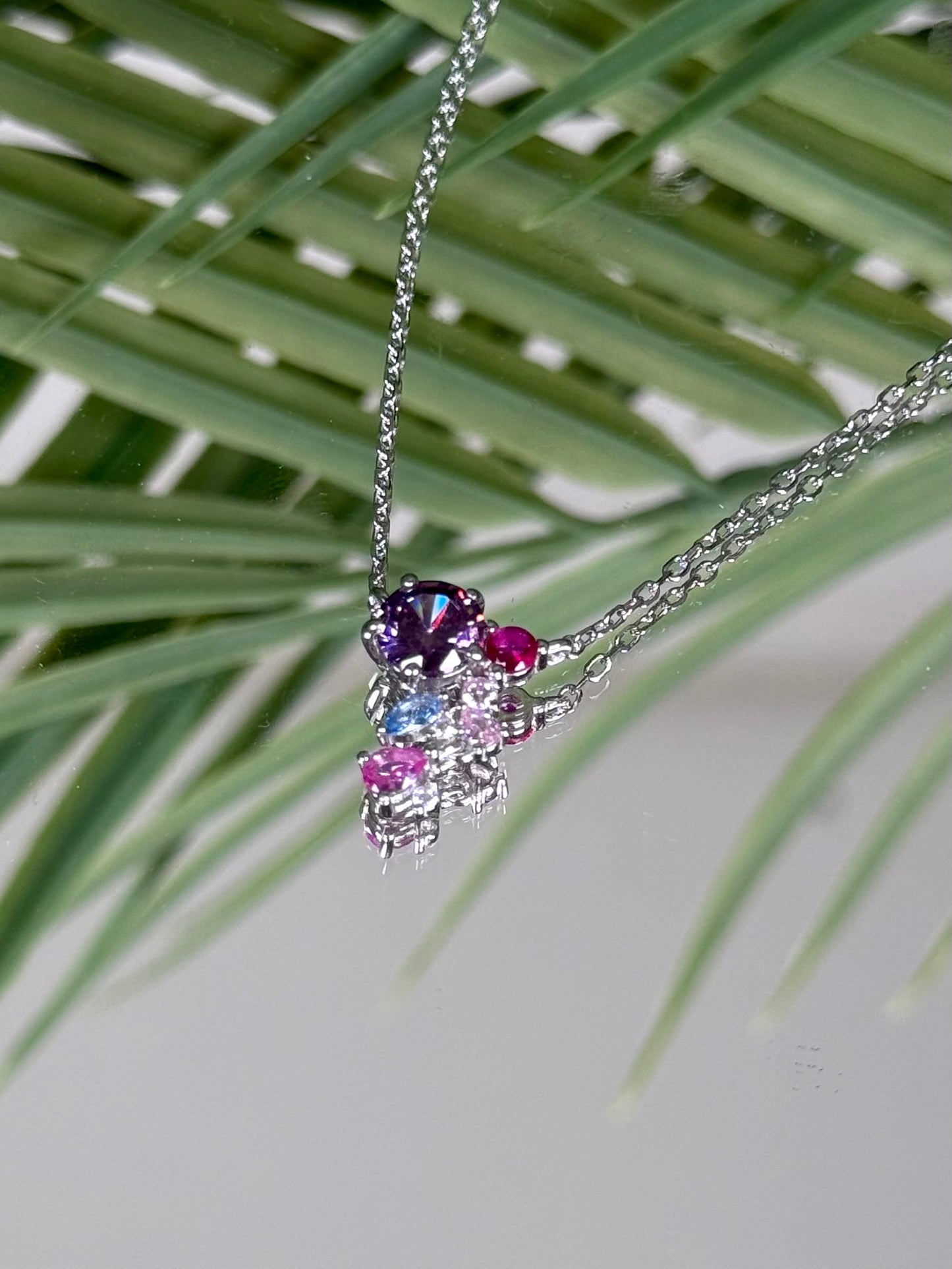Midnight Rose - Kette 925 Silber