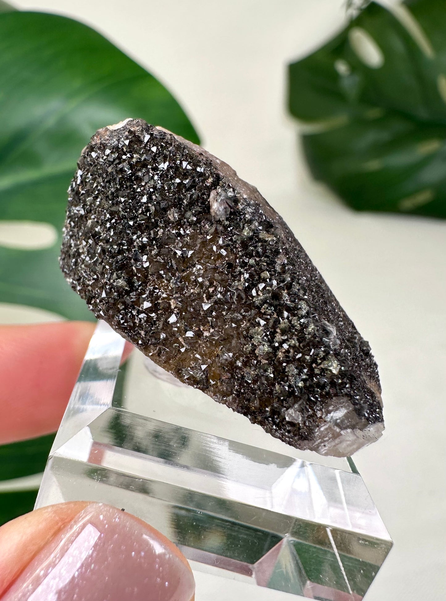 Dogtooth Calcite x Psilomelane x Pyrite No.40DC