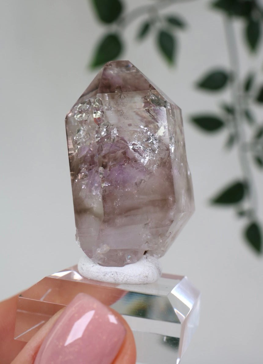 Goboboseb Quarz x Amethyst x Rauchquarz Phantomen Nr.108GR