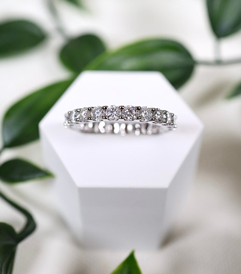 Elaris Moissanit Ring Silber
