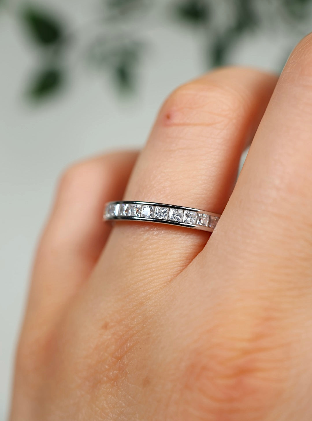 Nalya Moissanit Ring Silber