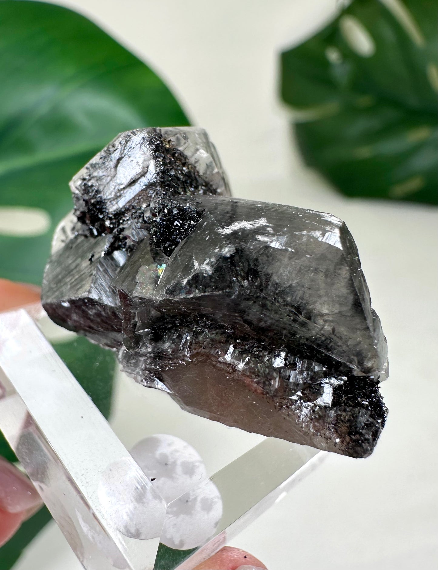 Dogtooth Calcite x Psilomelane x Pyrite x Pagoda Calcite No.64DC