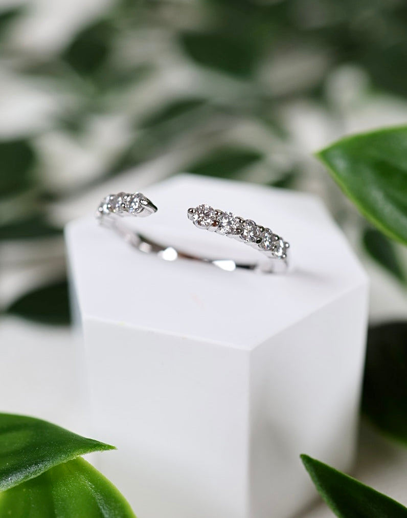 Caeli Moissanit Ring Silber