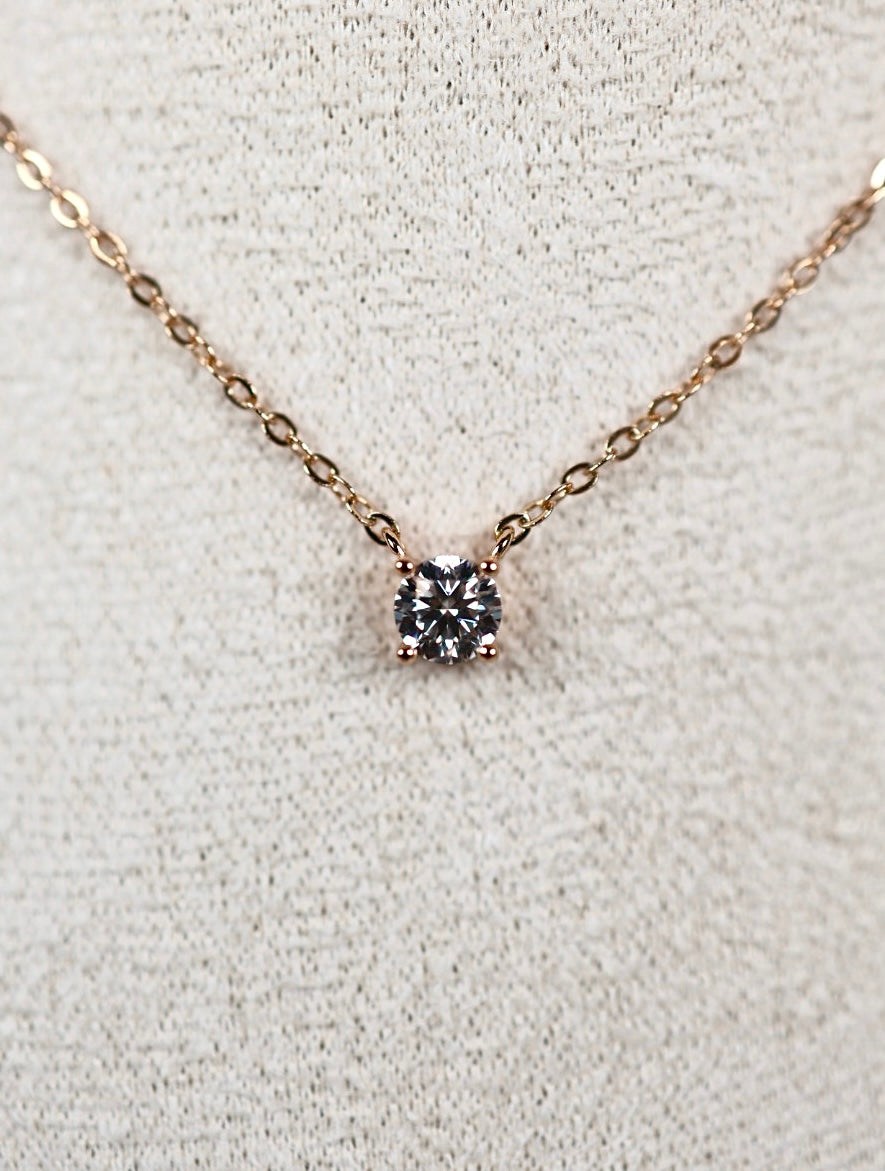 Alira Moissanit Kette S Rose Gold