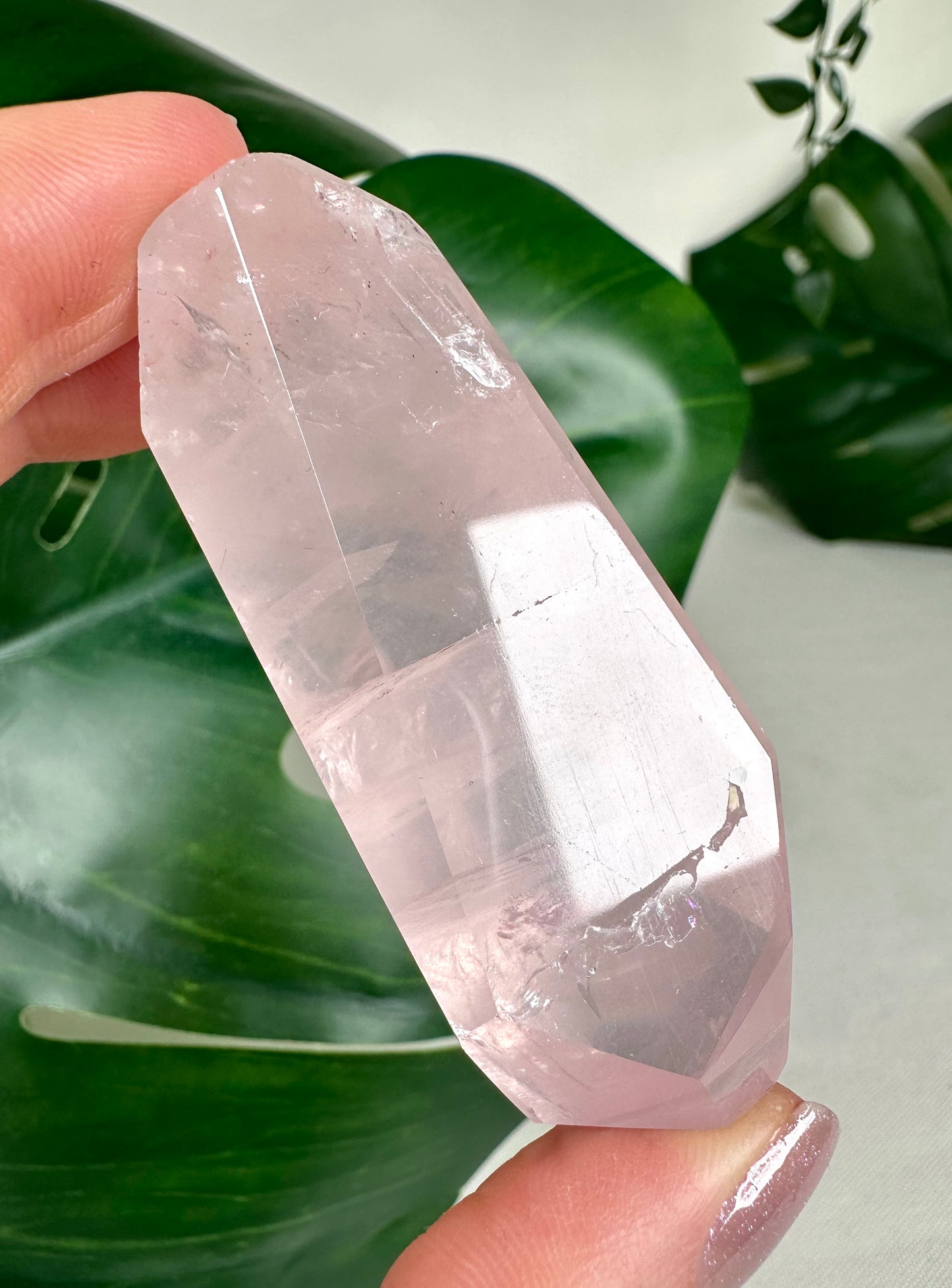 Rosenquarz mit Pyrit Nr.40RP