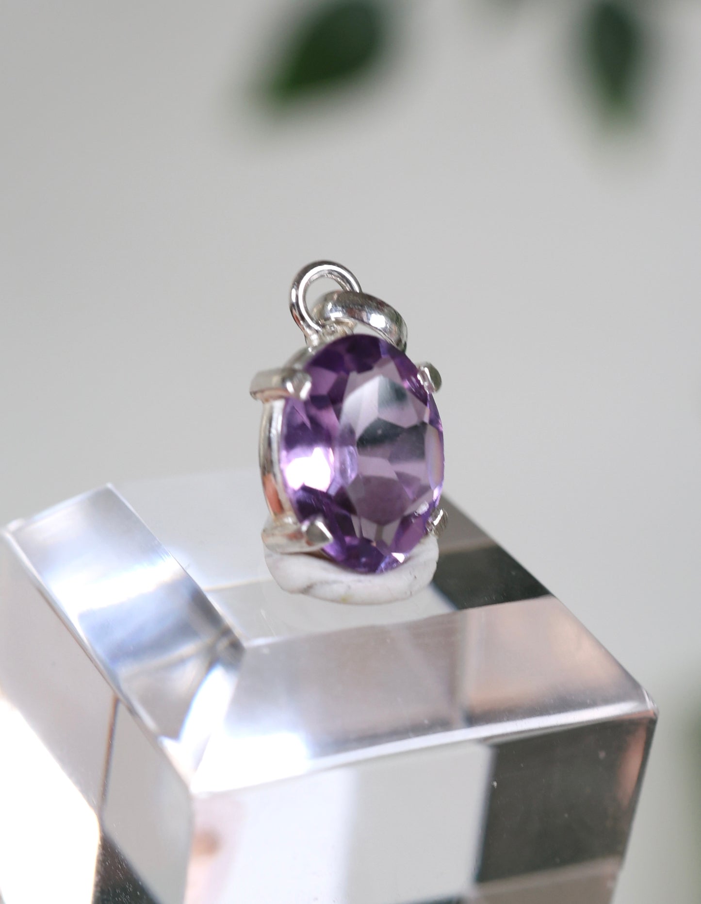 Amethyst Anhänger 925 Silber Nr.41A1