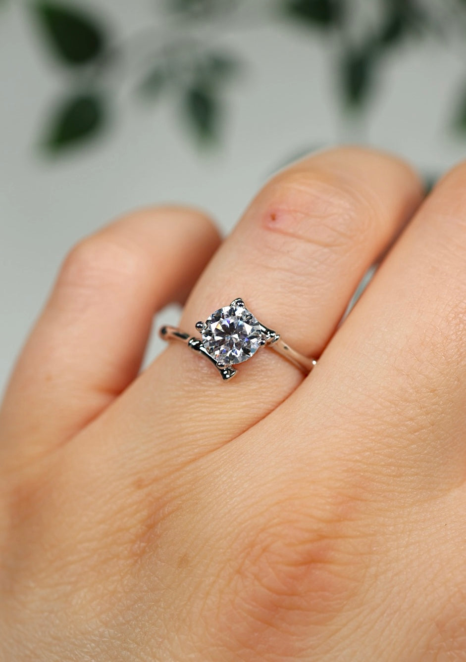 Solira Moissanit Ring Silber