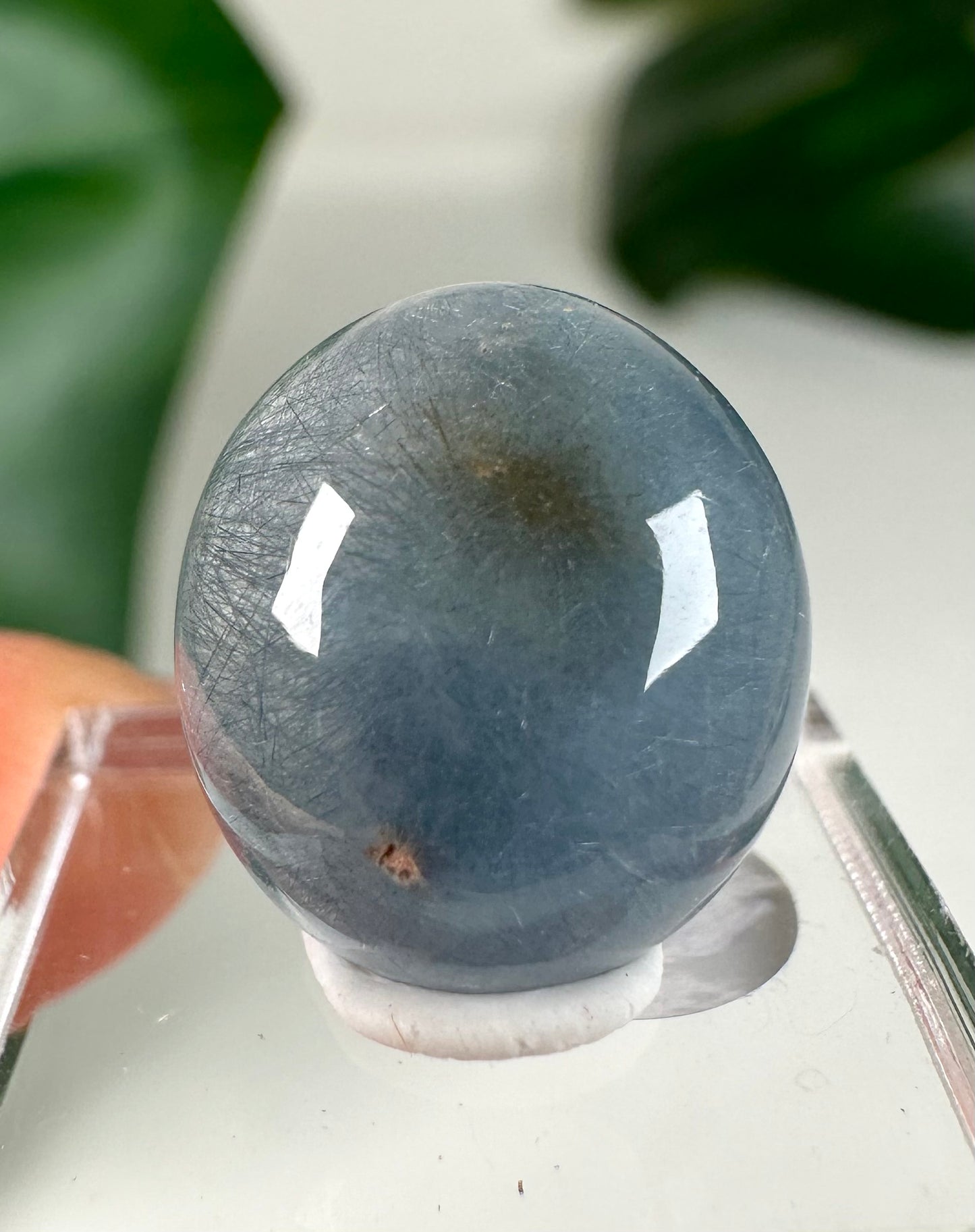 Blauer Amphibolquarz Cabochon - Auswahl