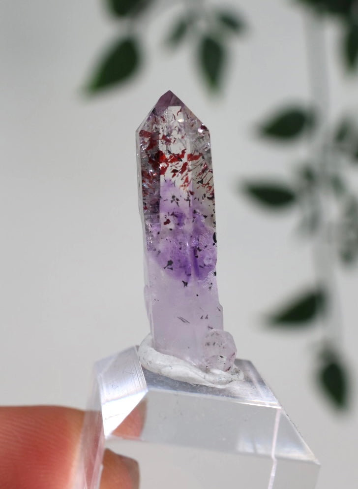 Goboboseb Quarz x Hämatit x Amethyst Nr.87GA
