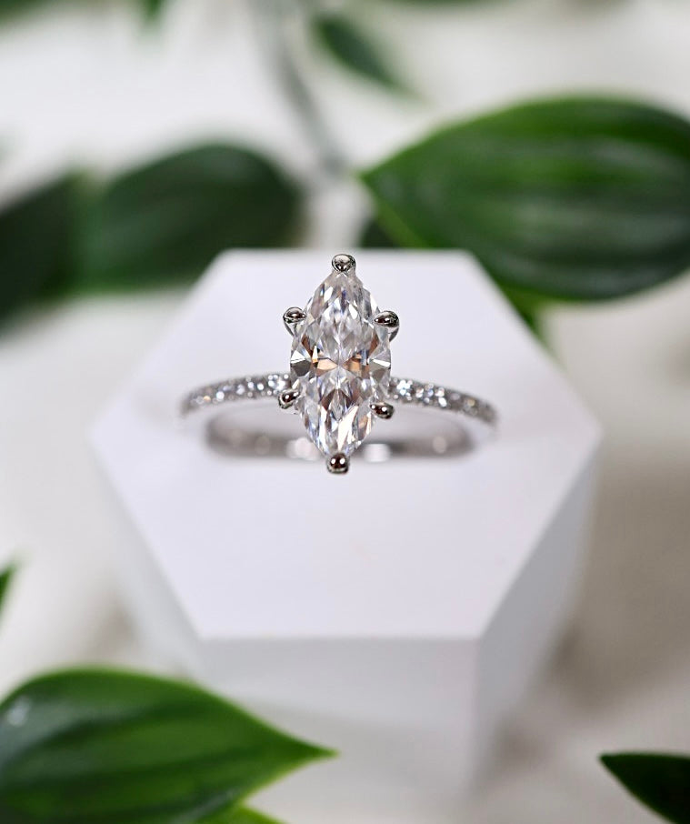 Faylen Moissanit Ring Silber