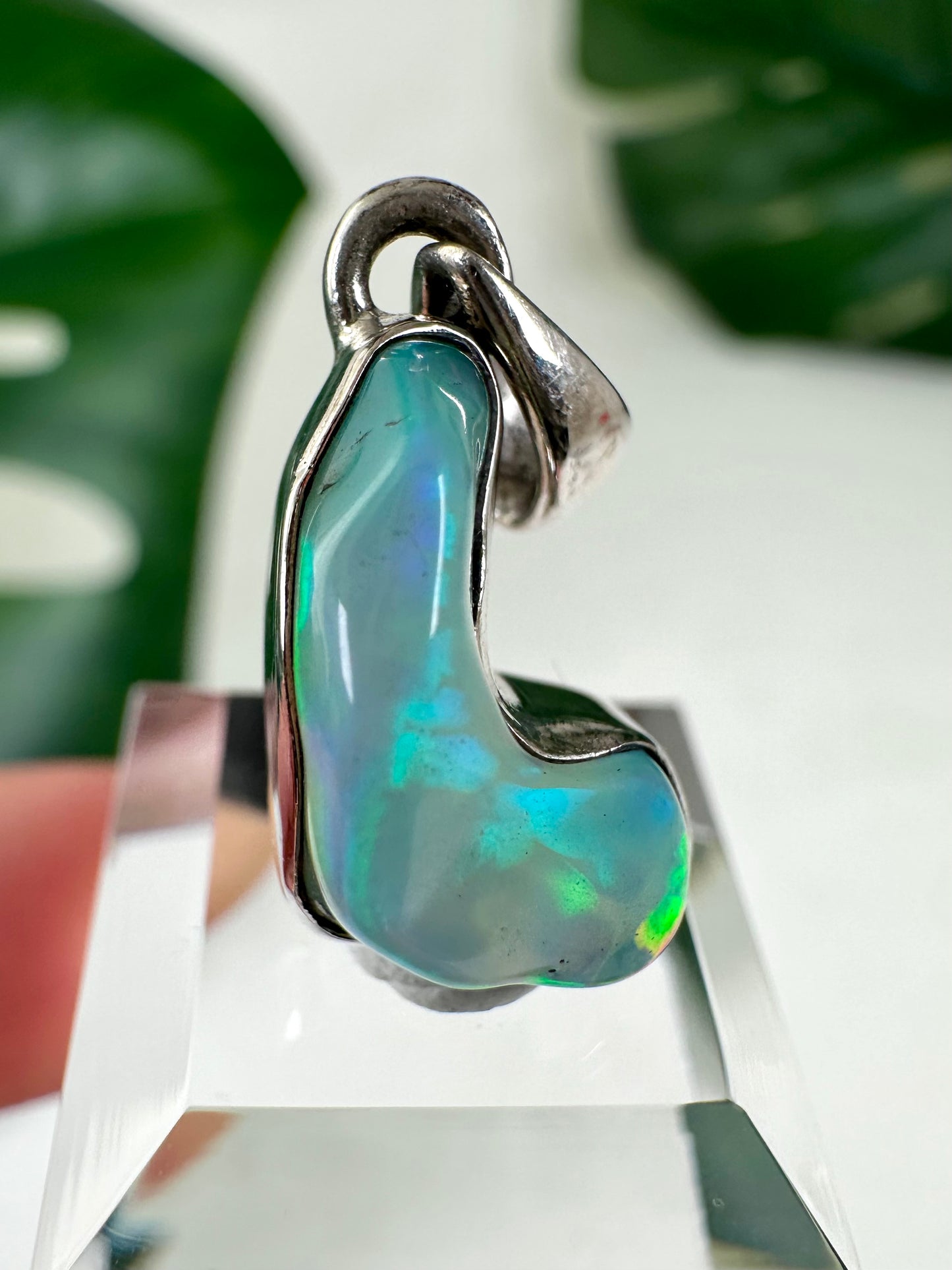 Colgante de ópalo etíope en plata 925 n.º 48O