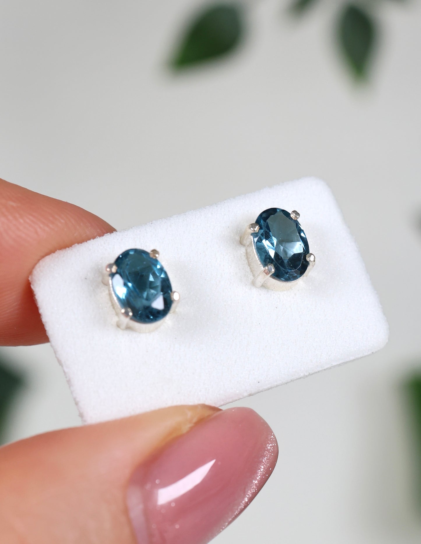 London Blue Topas Ohrstecker 925 Silber Nr.111L6