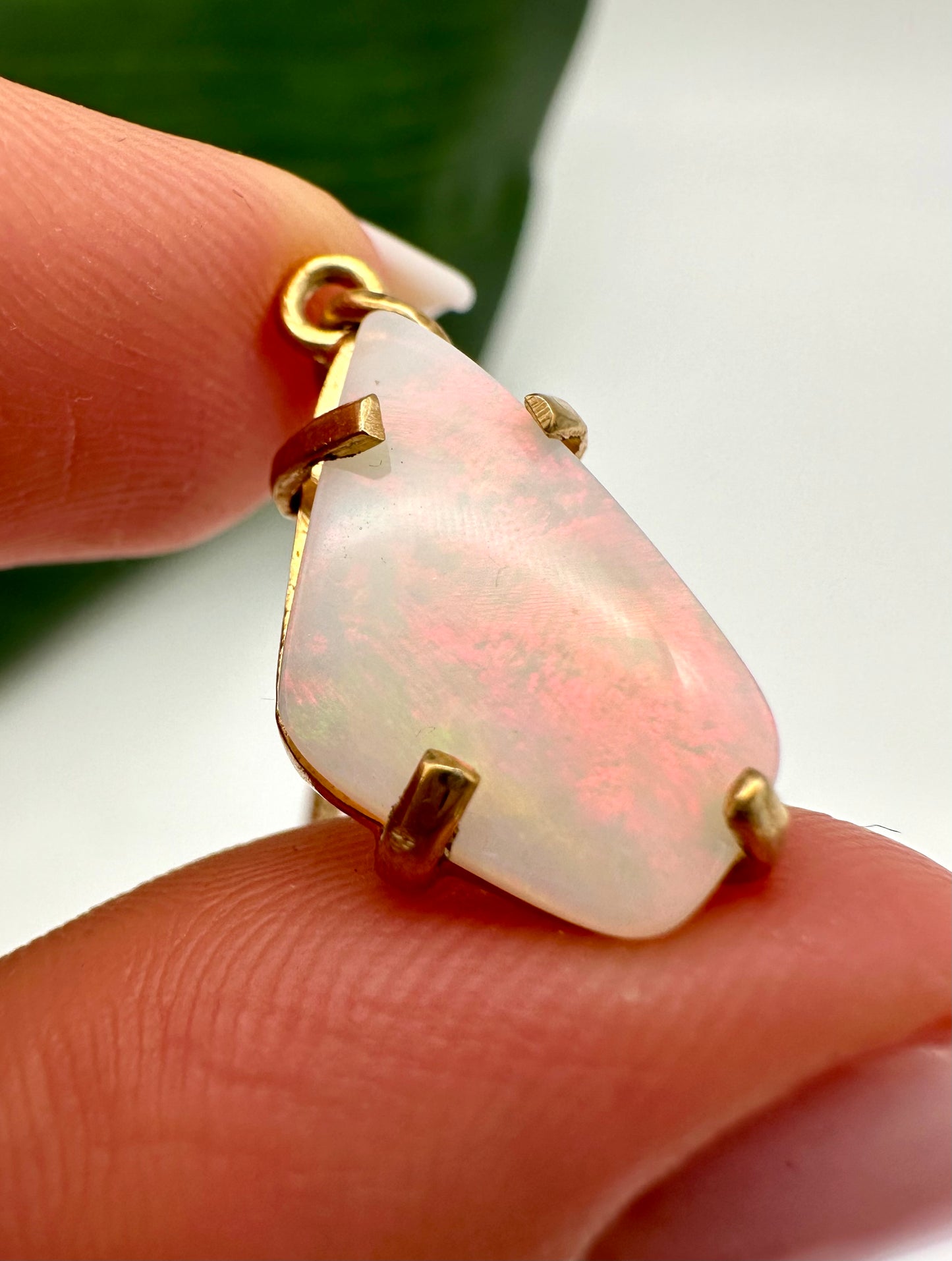 Weißer Opal Anhänger Nr. 499WO