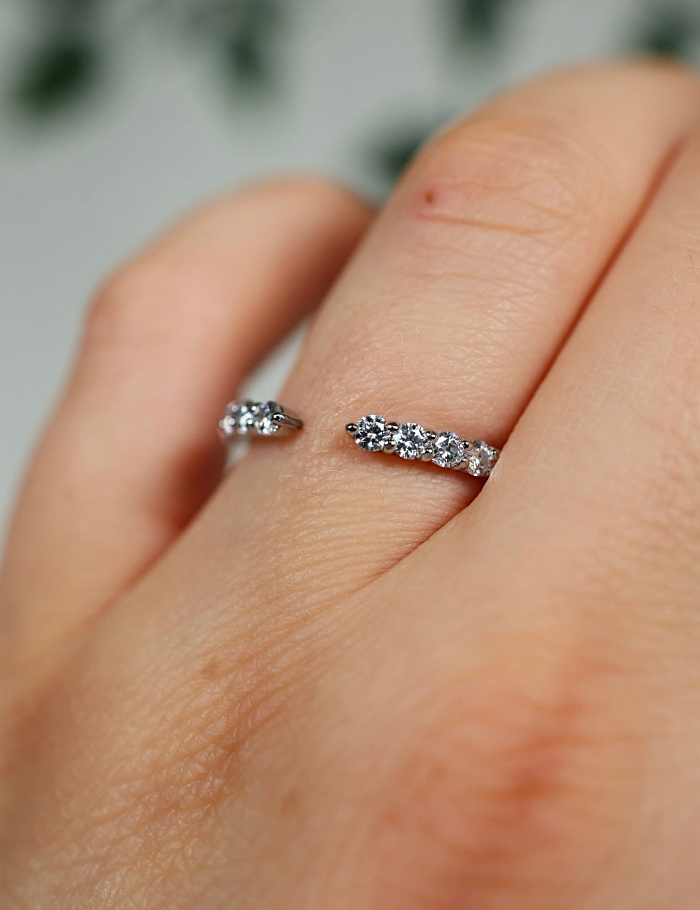 Caeli Moissanit Ring Silber