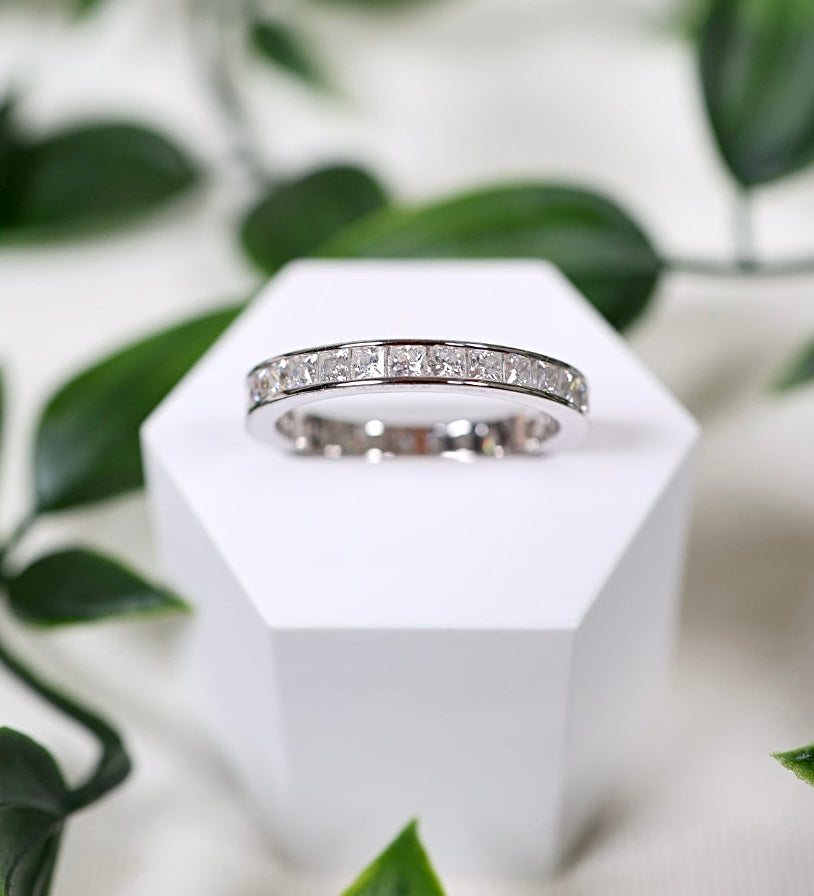 Nalya Moissanit Ring Silber