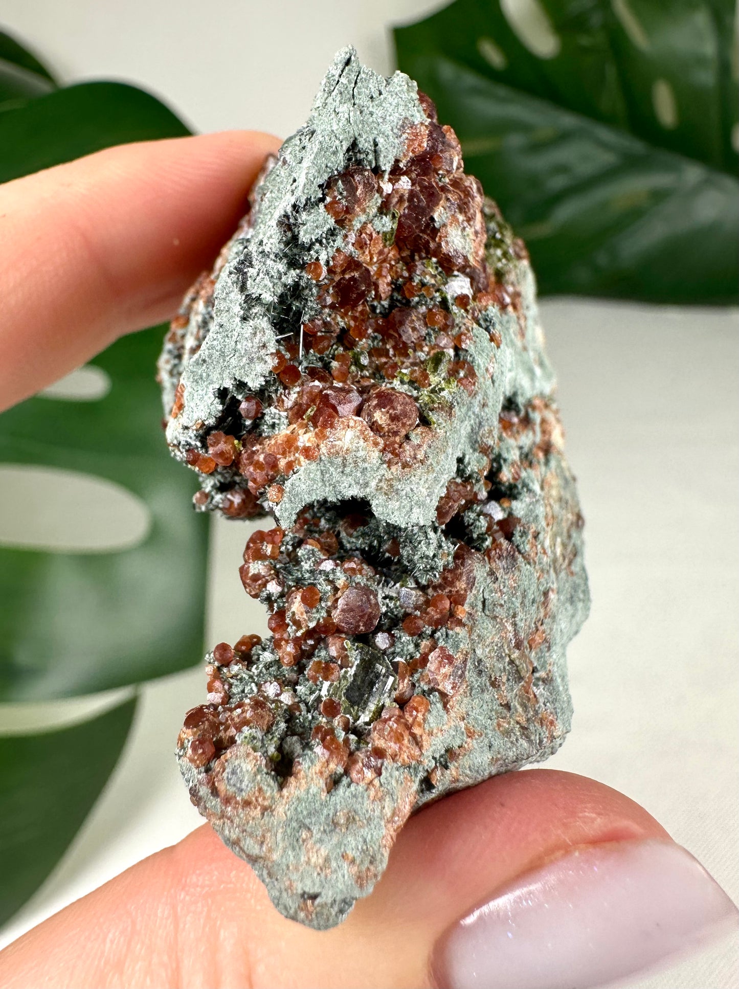 Epidot x Spessartin Granat Nr.37EG