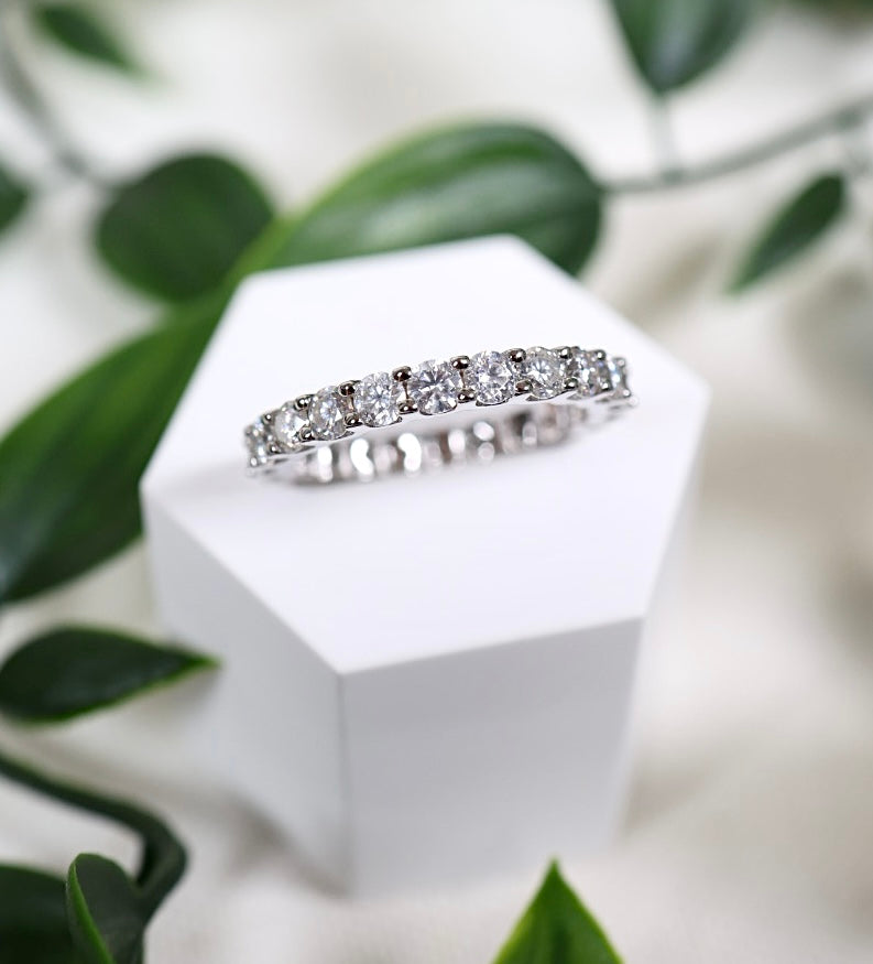 Elaris Moissanit Ring Silber