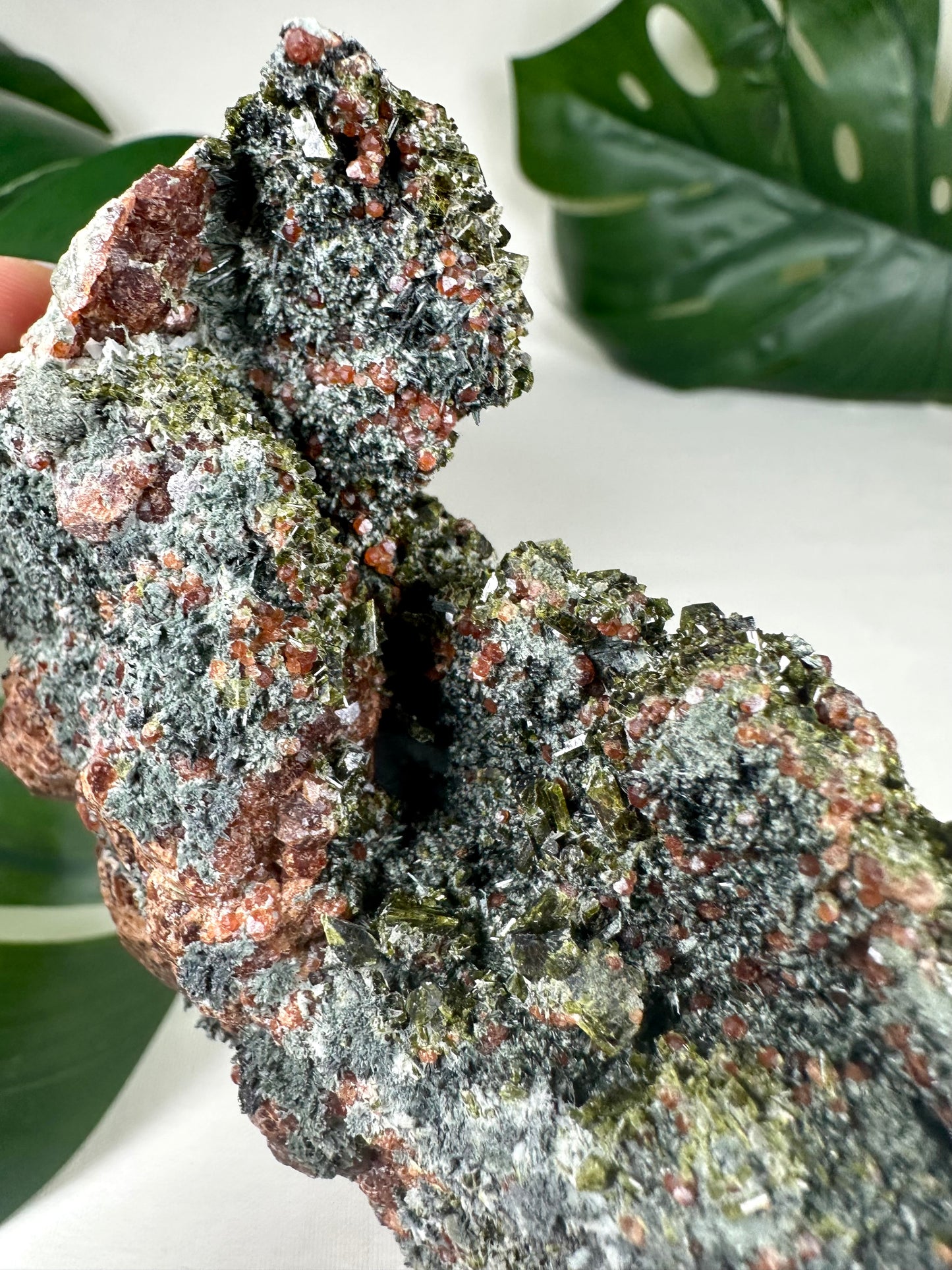 Epidot x Spessartin Granat Nr.86EG