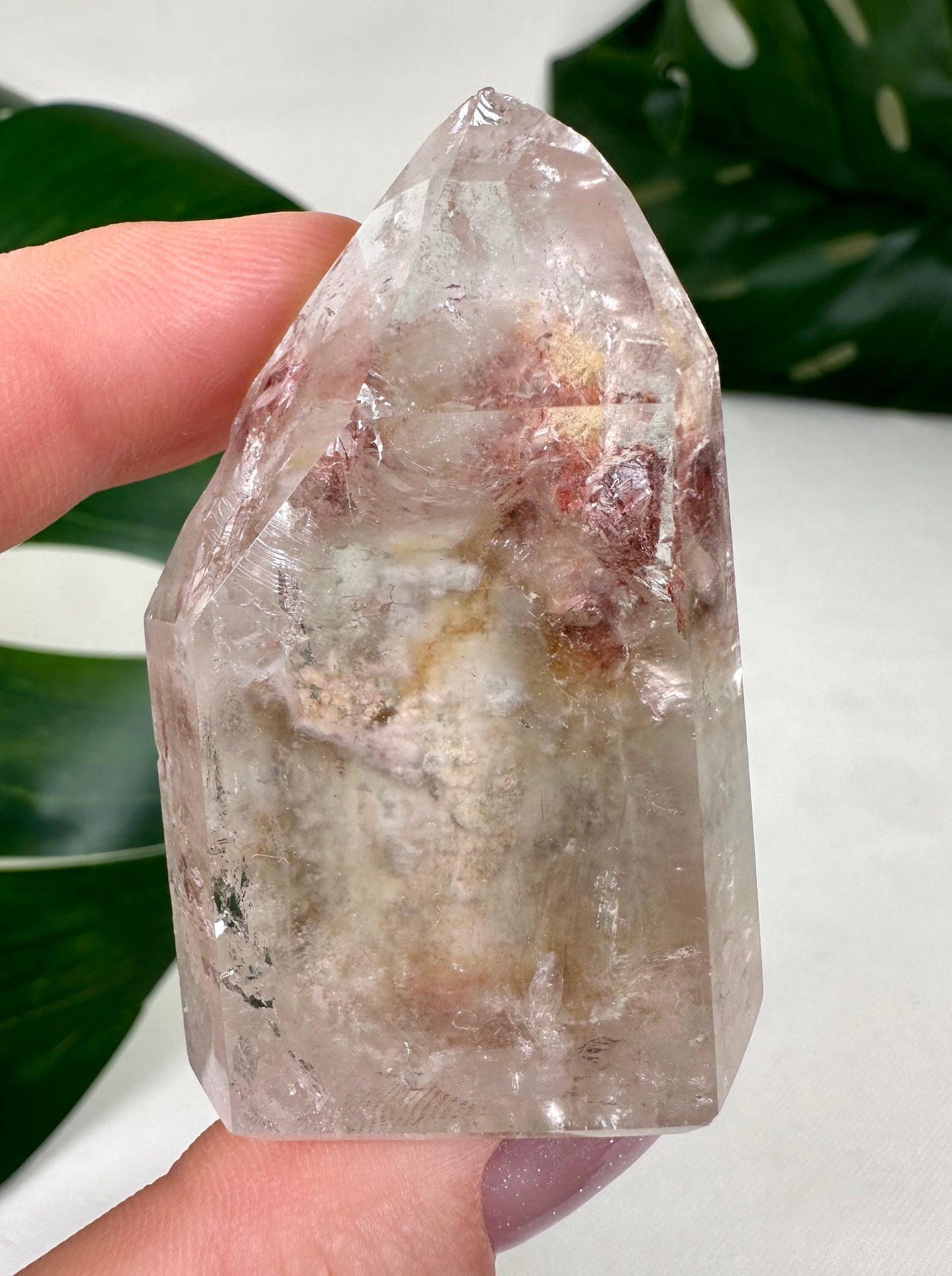 Quarz mit Einschlüssen + Quarz in Quarz Nr.42QS
