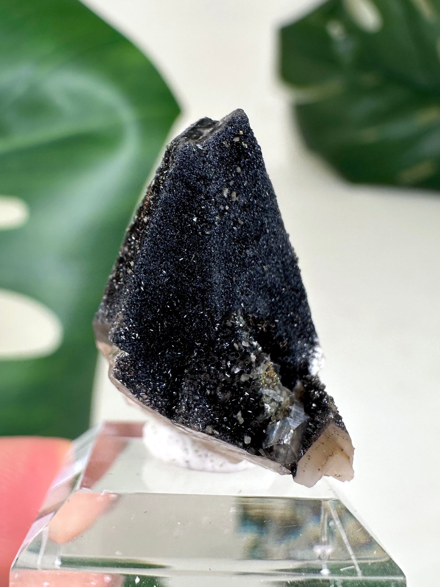 Dogtooth Calcite x Psilomelane x Pyrite No.38DC