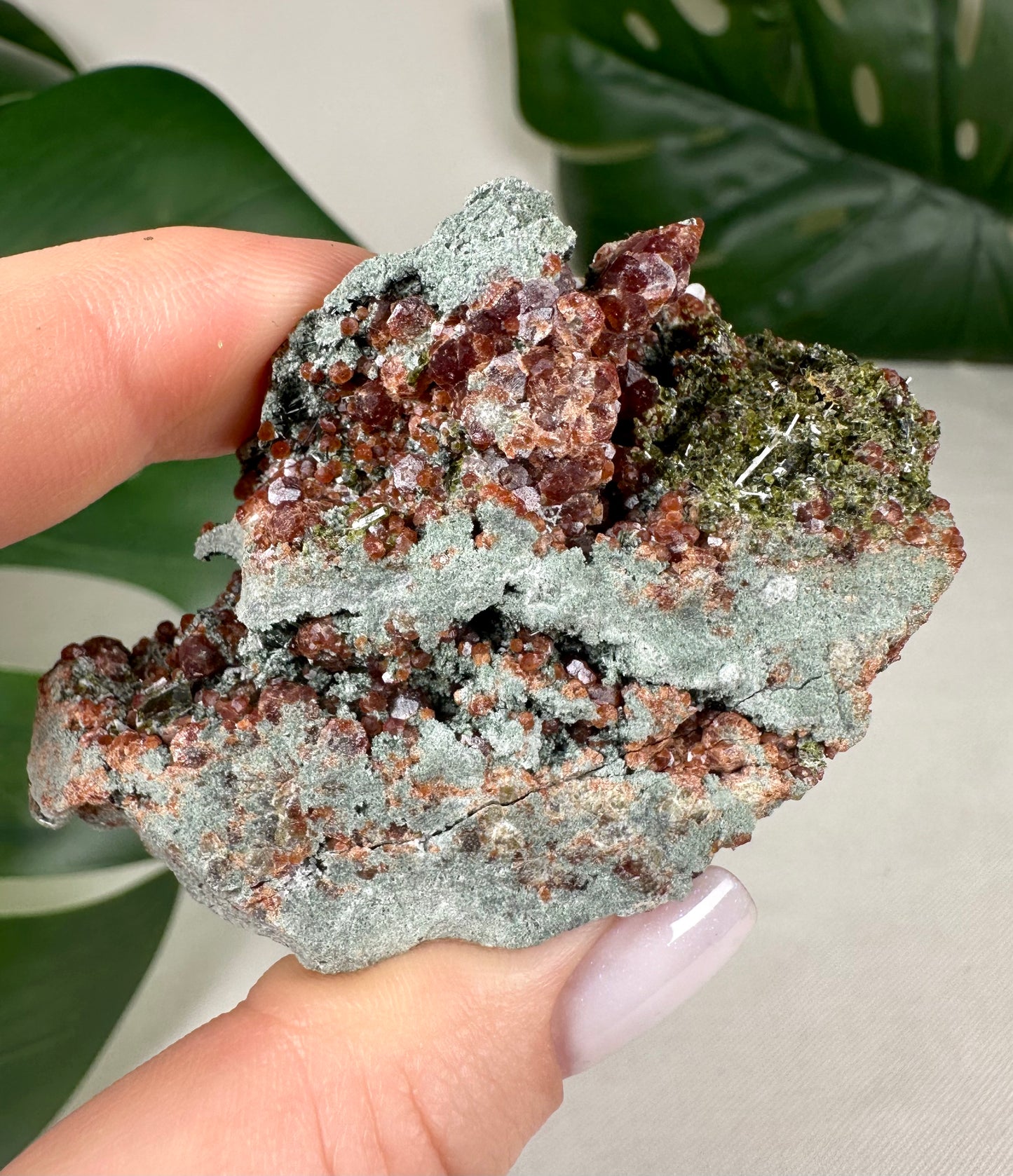 Epidot x Spessartin Granat Nr.37EG