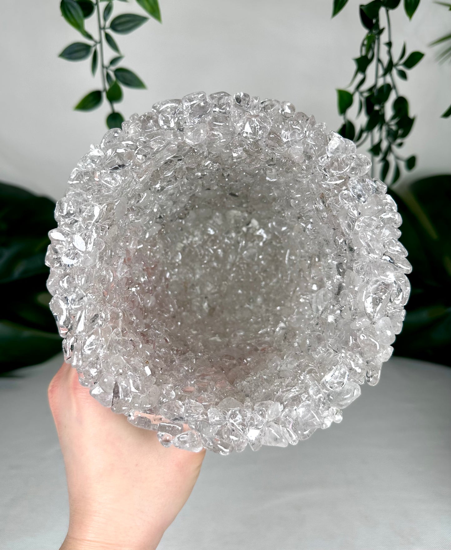 Rock crystal flowerpot no. 55B1