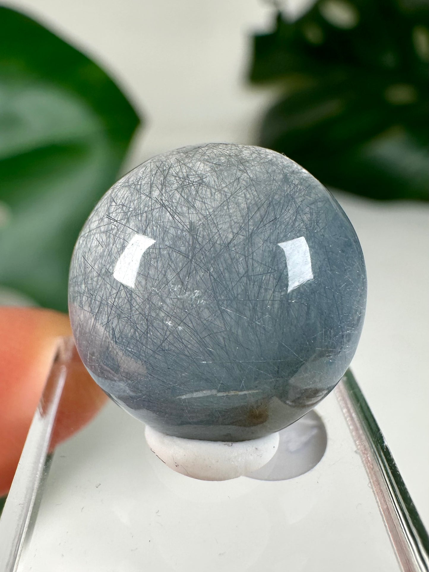 Blauer Amphibolquarz Cabochon - Auswahl