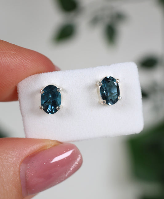 London Blue Topas Ohrstecker 925 Silber Nr.111L4