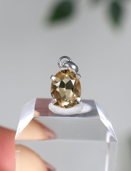 Citrin Anhänger 925 Silber Nr.46CA