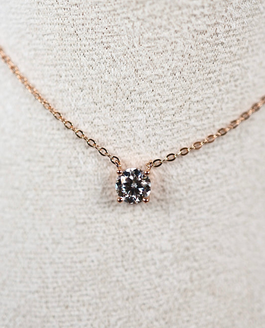 Alira Moissanit Kette M Rose Gold