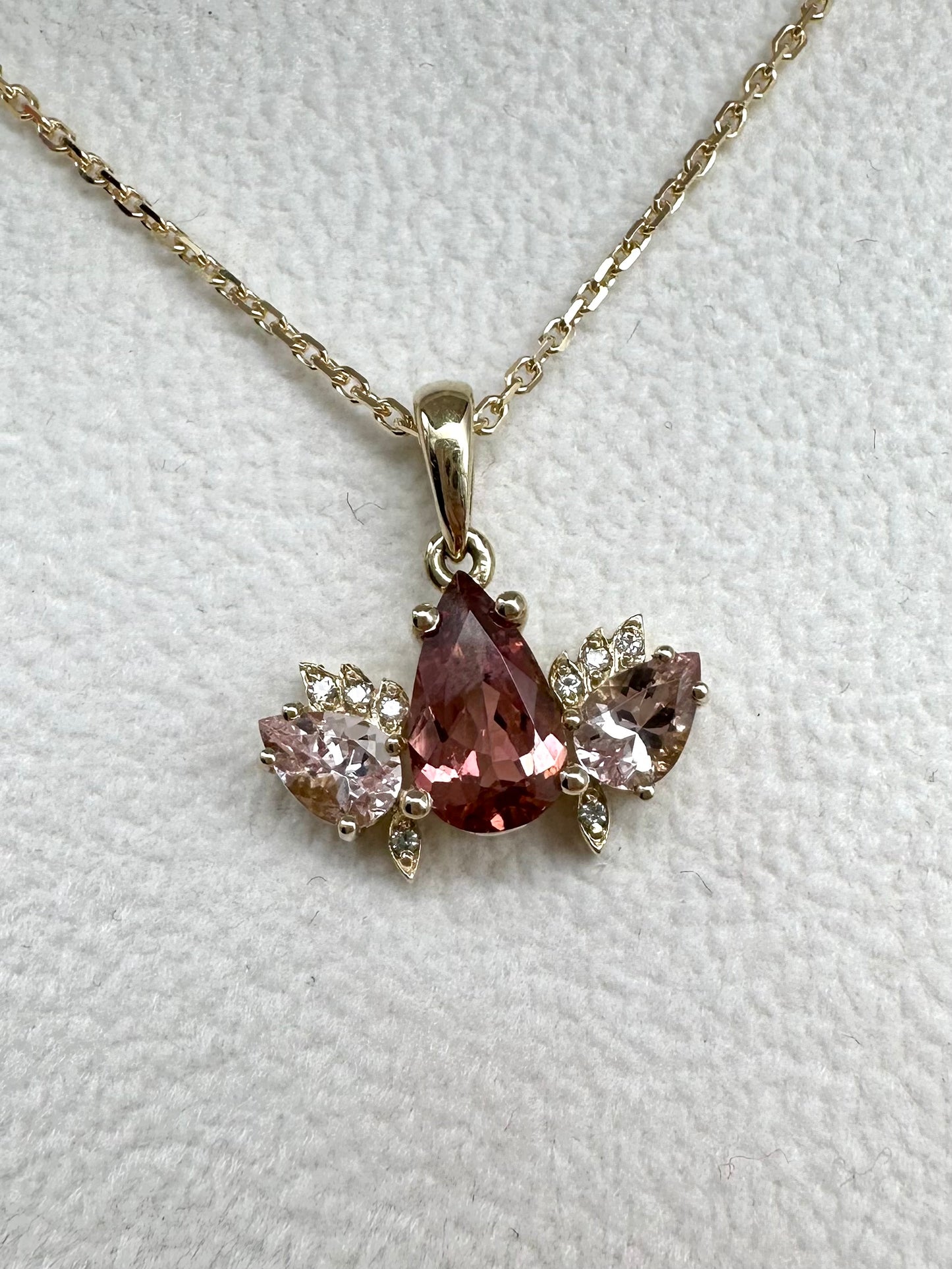 KALIANA Rosa Turmalin Kette Nr. 2220RT