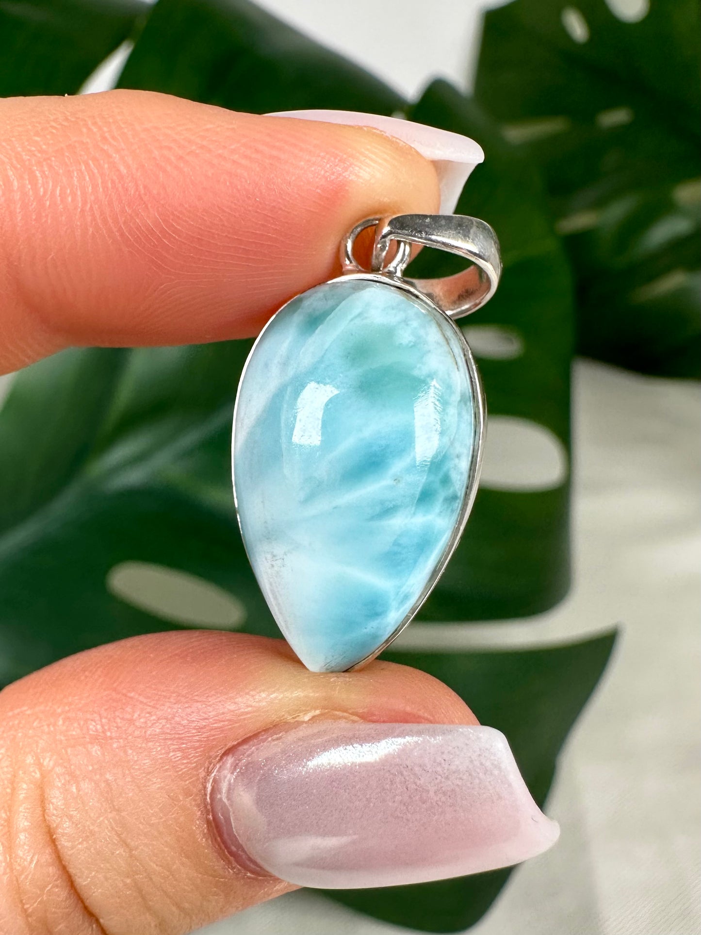 Larimar 925 Silber Anhänger Nr. 59LA