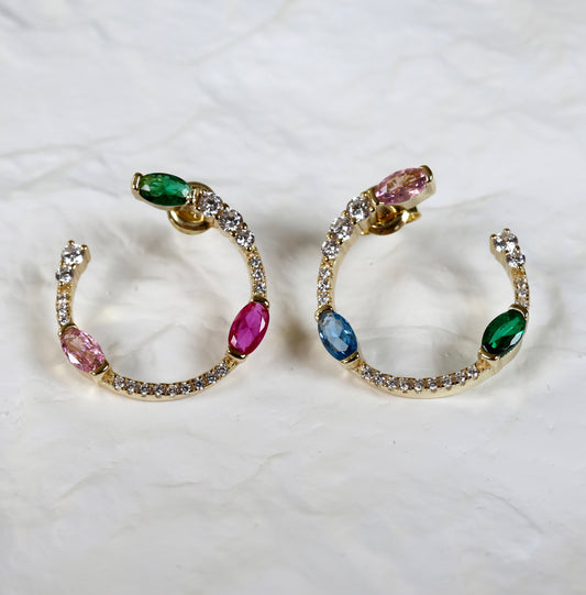 Moonbloom - Earrings 925 Silver Gold-Plated