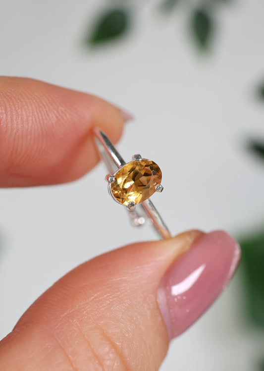 Citrin Ring 925 Silber Nr.48CR