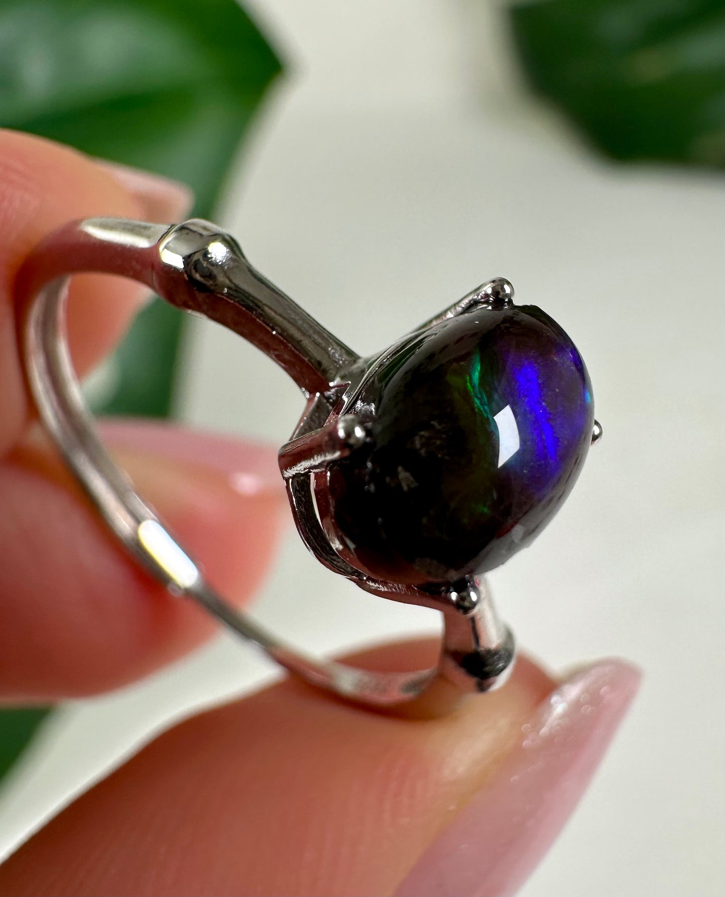 Ammolit Ring in 925 Silber Nr.49A2