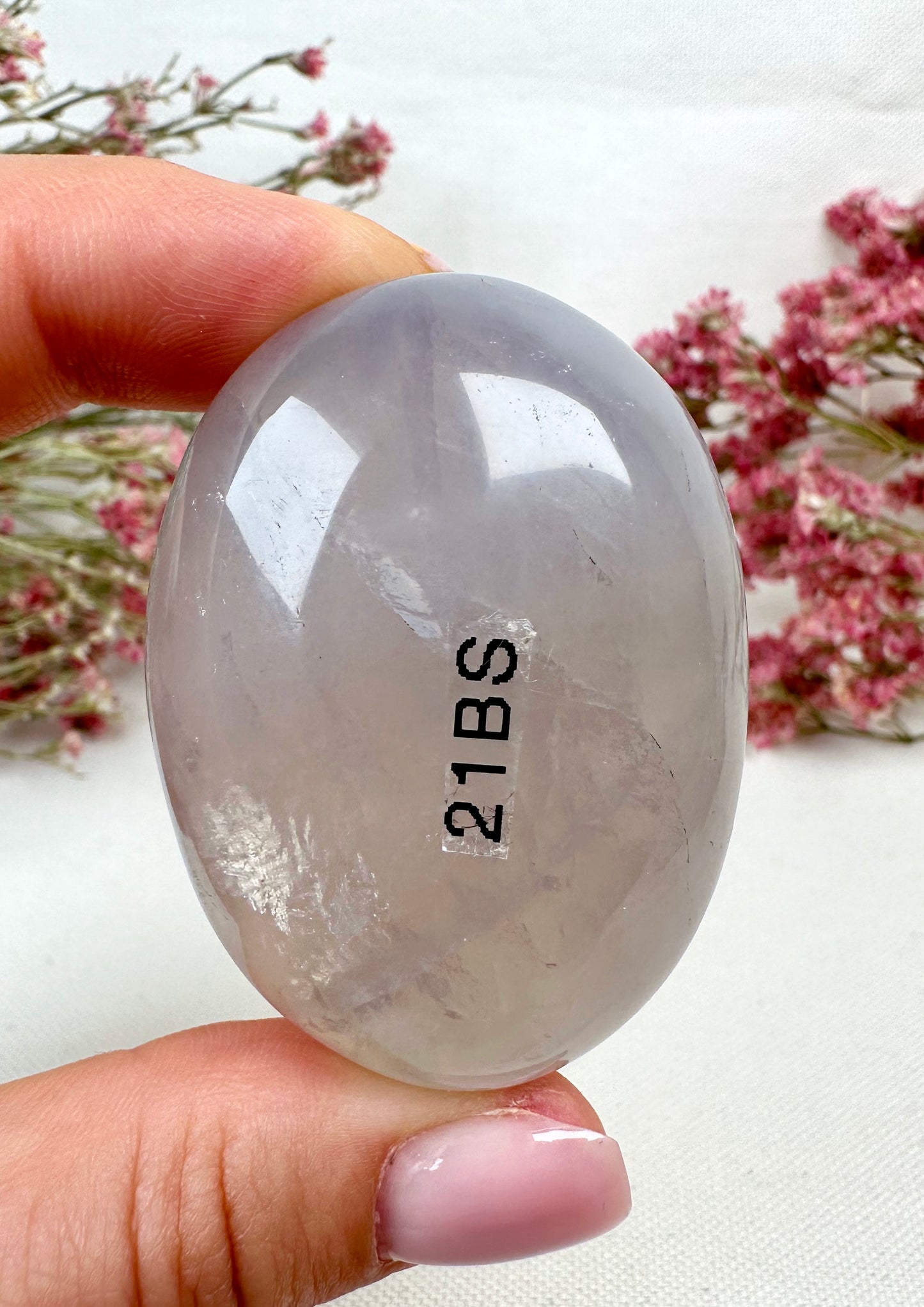 Blue Rose Quartz Handstone No. 21BS