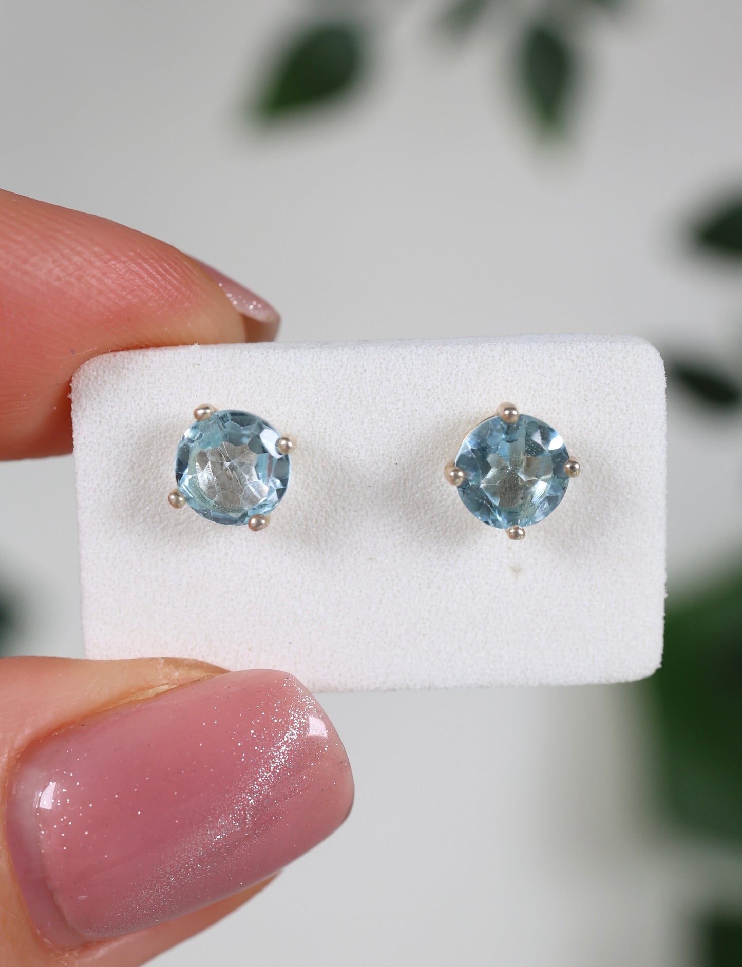 Topas Ohrstecker 925 Silber Nr.63T2