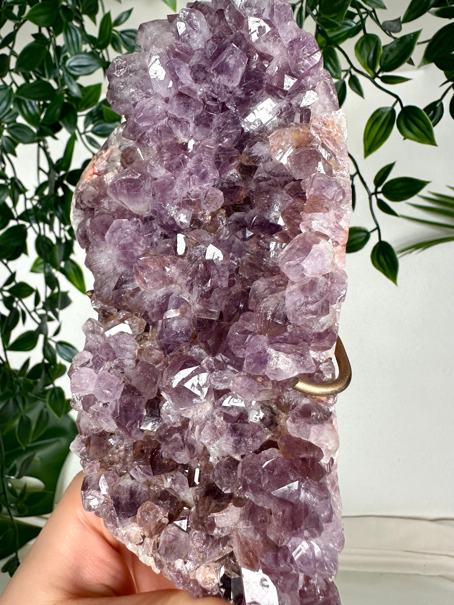 Amethyst auf Pink Amethyst Nr. 244PA