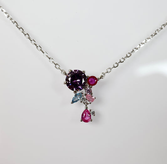 Midnight Rose - Necklace 925 Silver